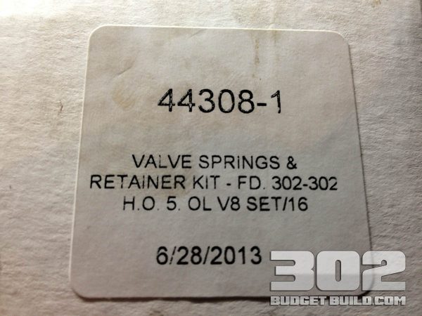 Crane Cams Part Number 44308-1 Valve Springs & Retainer Kit Ford 302 HO 5.0 V8 Set of 16