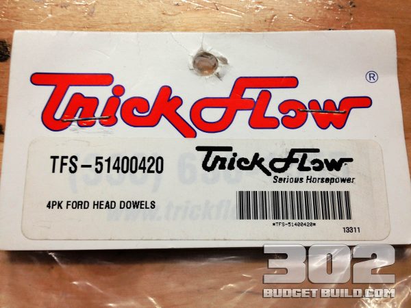 I am using Trick Flow’s small block ford cylinder head dowels. TFS-51400420