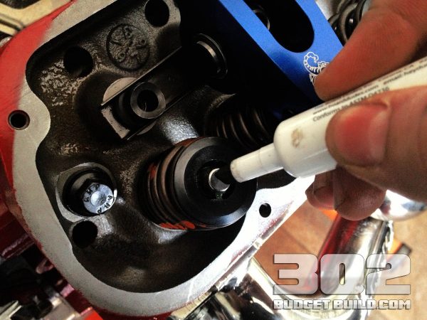 Use a dry erase marker to mark your valve stem tip.