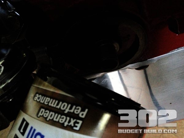 Install a new Mobil 1 oil filter or oil filter of your choice after the adapter is installed