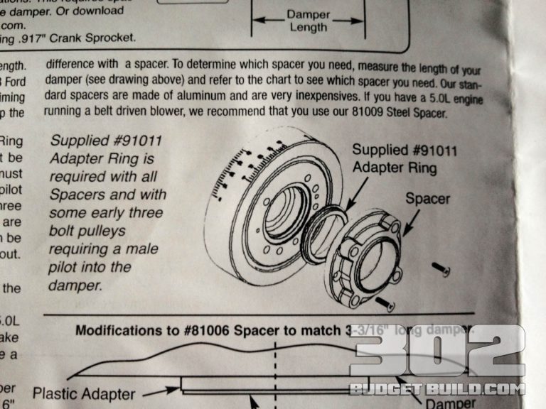 How To Install a Harmonic Damper (balancer) on a Small Block Ford 302 302 Budget Build