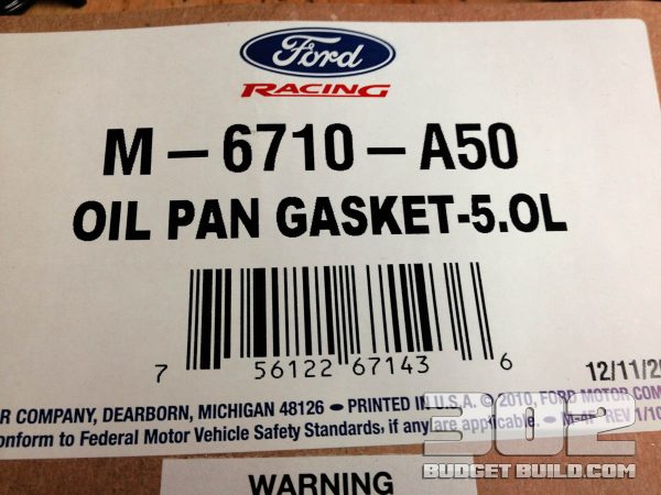 Oil Pan Installation on Small Block Ford 302 Par Number: m-6710-a50
